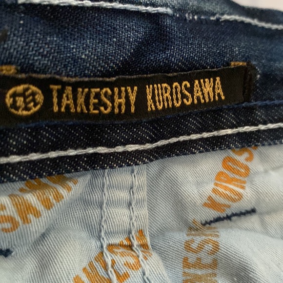Takeshy Kurosawa x Pendium Distressed Italian Denim Jeans Men’s 33 - Picture 10 of 12